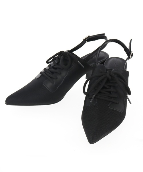 ANAP（アナップ）の「スニーカー デザイン ミュール（パンプス・レディース・ホワイト/ブラック・L/M）」の21枚目の写真