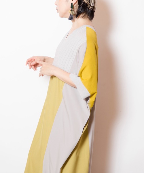 2WAY切替ニットワンピース（ワンピース）｜OSMOSIS