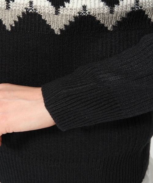 GLOBAL WORK（グローバルワーク）の「□長澤まさみさん着用□5ゲージフェアアイルニットプルオーバー/567483（ニット/セーター・レディース・ネイビー/グレー/ホワイト・MEDIUM/LARGE）」の10枚目の写真
