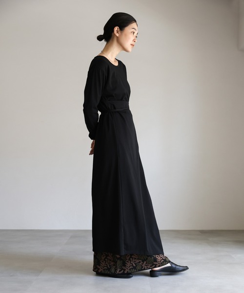 select MOCA Et(セレクトモカエト)の「【Et】Side Slit Wrap One-piece(ワンピース・レディース・グレー/ベージュ/ブラック・FREE)」の16枚目の写真