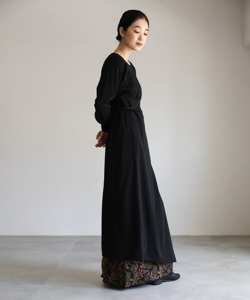 select MOCA Et(セレクトモカエト)の「【Et】Side Slit Wrap One-piece(ワンピース・レディース・グレー/ベージュ/ブラック・FREE)」の13枚目の写真
