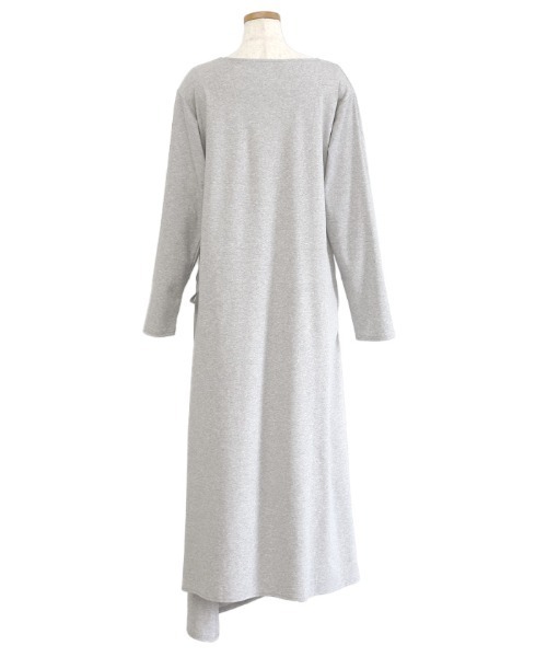 select MOCA Et(セレクトモカエト)の「【Et】Side Slit Wrap One-piece(ワンピース・レディース・グレー/ベージュ/ブラック・FREE)」の10枚目の写真