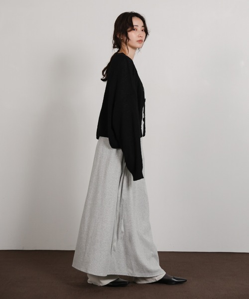 select MOCA Et(セレクトモカエト)の「【Et】Side Slit Wrap One-piece(ワンピース・レディース・グレー/ベージュ/ブラック・FREE)」の14枚目の写真