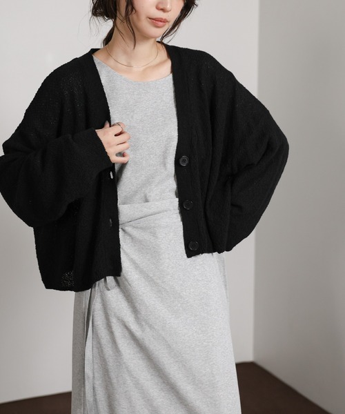 select MOCA Et(セレクトモカエト)の「【Et】Side Slit Wrap One-piece(ワンピース・レディース・グレー/ベージュ/ブラック・FREE)」の15枚目の写真