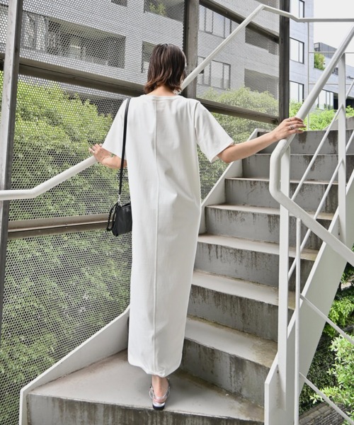 WILLFULLY(ウィルフリー)の「tulle motif half sleeve cut and sew OP(ワンピース・レディース・グレー系その他/ブラック/ホワイト・FREE)」の8枚目の写真
