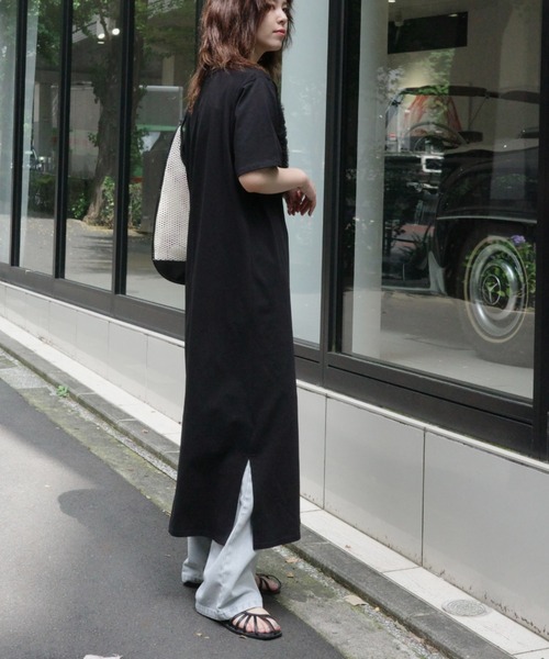 WILLFULLY(ウィルフリー)の「tulle motif half sleeve cut and sew OP(ワンピース・レディース・グレー系その他/ブラック/ホワイト・FREE)」の14枚目の写真