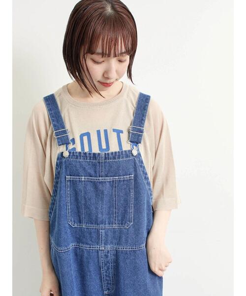 SM2（エスエムツー）の「[接触冷感]プリントアソートシアーニット（ニット/セーター・レディース・ベージュ/オフホワイト/ブルー/チャコールグレー・F）」の3枚目の写真