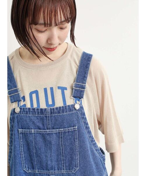 SM2（エスエムツー）の「[接触冷感]プリントアソートシアーニット（ニット/セーター・レディース・ベージュ/オフホワイト/ブルー/チャコールグレー・F）」の19枚目の写真