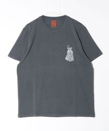 Nudie Jeans/ヌーディージーンズ Roy / プリントTシャツ / Antracite