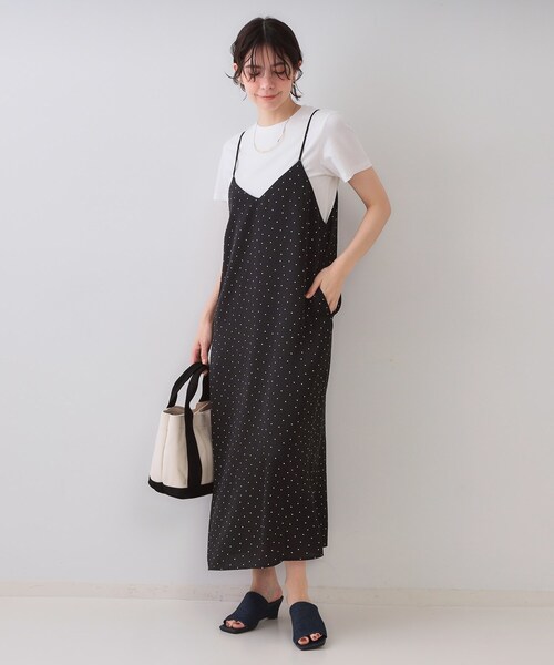 OPAQUE.CLIP（オペークドットクリップ）の「《5色展開》ベーシックTシャツ【洗濯機洗い可/UV/接触冷感】（Tシャツ/カットソー・レディース・ホワイト/ブラック/オレンジ/パープル/ネイビー・36/38/40/42）」の12枚目の写真