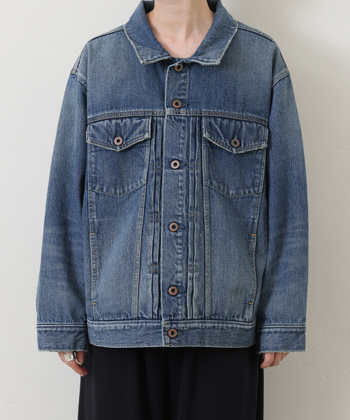 JOURNAL STANDARD LUXE(ジャーナルスタンダード ラックス)の「12OZデニム ルーズジャケット(デニムジャケット・レディース・ネイビー/グレー・FREE)」の14枚目の写真