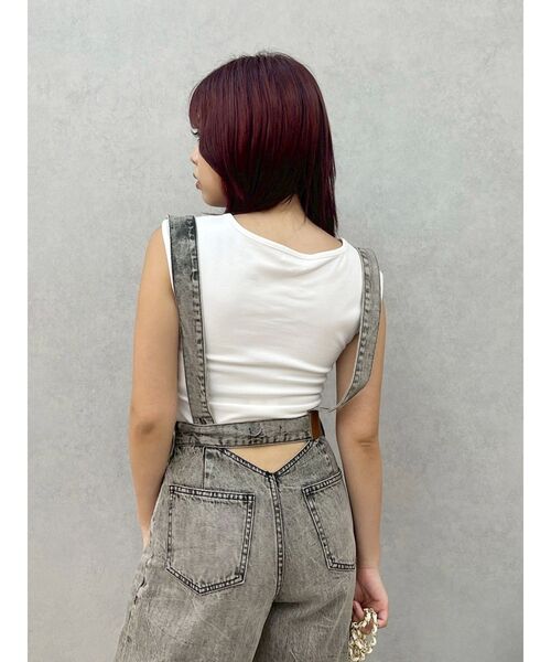 EVRIS（エヴリス）の「スタッズグラフィックタンクトップ（タンクトップ・レディース・ブラウン/ホワイト/ブラック・FREE）」の16枚目の写真