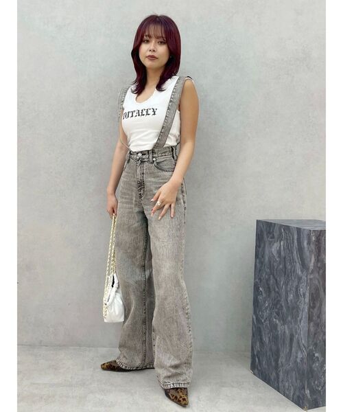 EVRIS（エヴリス）の「スタッズグラフィックタンクトップ（タンクトップ・レディース・ブラウン/ホワイト/ブラック・FREE）」の18枚目の写真