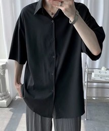 DEVICE（デバイス）の「ドレープ スムース　オーバーサイズ ハーフスリーブ シャツ（シャツ/ブラウス）」