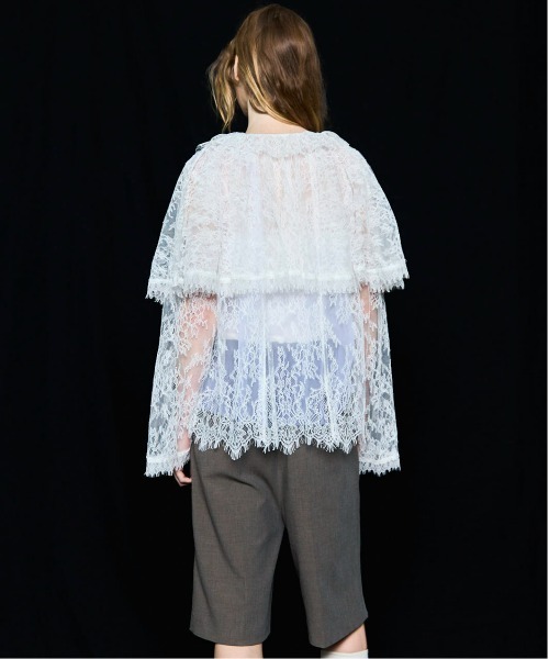 Lace Cape Blouse/レースケープブラウス【MAISON SPECIAL/メゾン