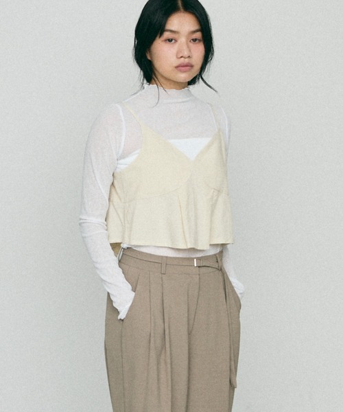 NUJOH(ヌゾ)の「Loop Linen Bustier / ループ リネン ビスチェ(キャミソール・レディース・クリーム/オートミール・FREE)」の17枚目の写真