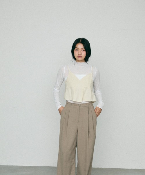 NUJOH(ヌゾ)の「Loop Linen Bustier / ループ リネン ビスチェ(キャミソール・レディース・クリーム/オートミール・FREE)」の18枚目の写真