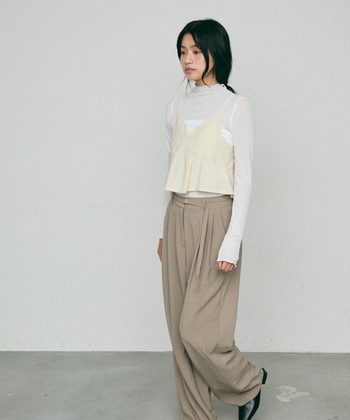 NUJOH(ヌゾ)の「Loop Linen Bustier / ループ リネン ビスチェ(キャミソール・レディース・クリーム/オートミール・FREE)」の19枚目の写真