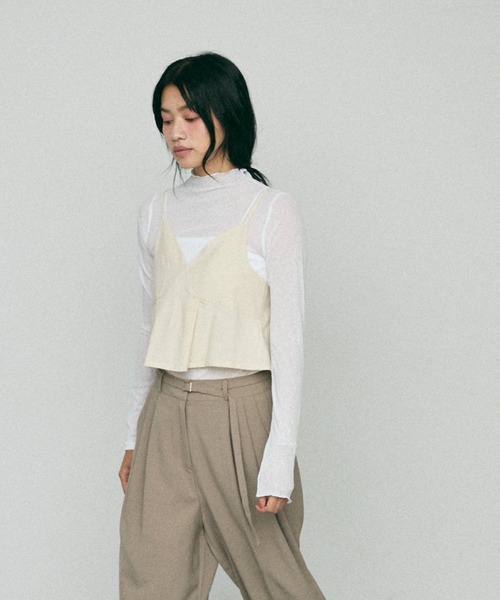 NUJOH(ヌゾ)の「Loop Linen Bustier / ループ リネン ビスチェ(キャミソール・レディース・クリーム/オートミール・FREE)」の20枚目の写真