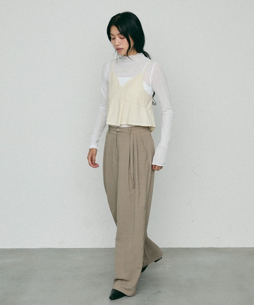 NUJOH(ヌゾ)の「Loop Linen Bustier / ループ リネン ビスチェ(キャミソール・レディース・クリーム/オートミール・FREE)」の21枚目の写真