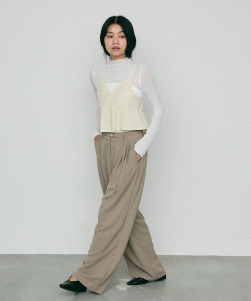 NUJOH(ヌゾ)の「Loop Linen Bustier / ループ リネン ビスチェ(キャミソール・レディース・クリーム/オートミール・FREE)」の22枚目の写真