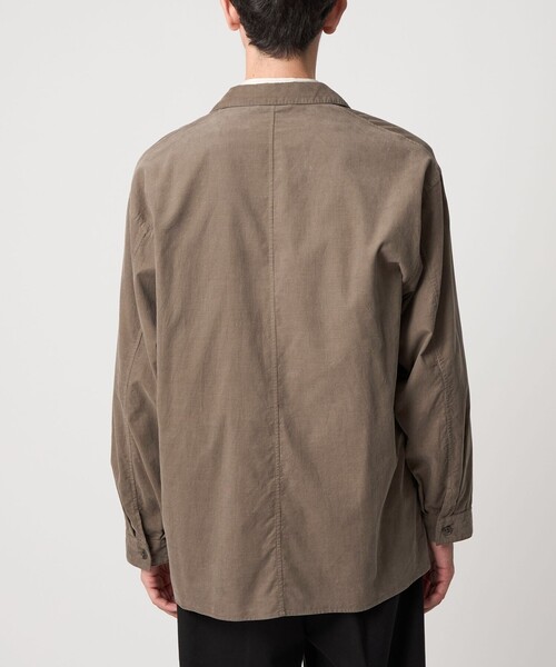 Drakes ドレイクス オーバーシャツ コーデュロイ ブラウン