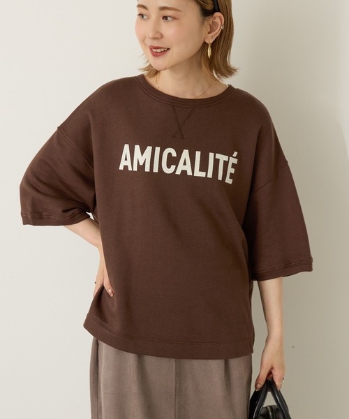 AMERICAN HOLIC(アメリカンホリック)の「アソートロゴルーズドルマンプルオーバー(スウェット・レディース・グレー系その他/ブラウン/ホワイト系その他/チャコールグレー・L/M)」の4枚目の写真