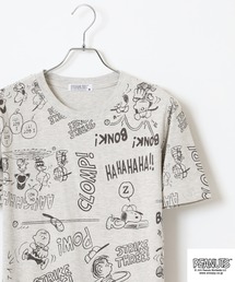 PEANUTS（ピーナッツ）の「PEANUTS 総柄プリント天竺半袖Tシャツ（Tシャツ/カットソー）」