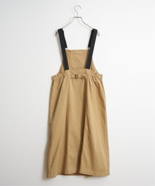 LBC（エルビーシー）の「コットンツイルワークジャンスカ（ワンピース・レディース・ベージュ/チャコールグレー/エメラルド・M）」の7枚目の写真