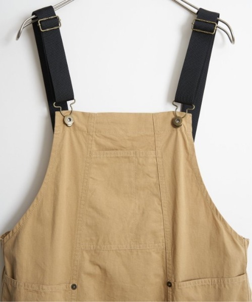 LBC（エルビーシー）の「コットンツイルワークジャンスカ（ワンピース・レディース・ベージュ/チャコールグレー/エメラルド・M）」の8枚目の写真