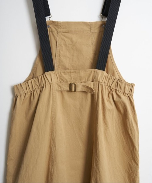 LBC（エルビーシー）の「コットンツイルワークジャンスカ（ワンピース・レディース・ベージュ/チャコールグレー/エメラルド・M）」の9枚目の写真