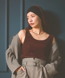 mysty woman | 【WEB限定】2WAYシアーベロアタンク 594112(タンクトップ)