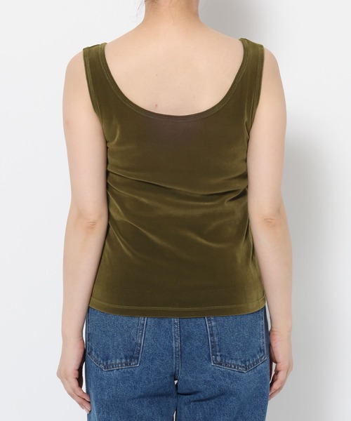 mysty woman（ミスティウーマン）の「【WEB限定】2WAYシアーベロアタンク 594112（タンクトップ・レディース・ブラック/ブラウン/ボルドー/カーキ・FREE）」の17枚目の写真