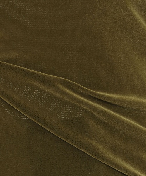 mysty woman（ミスティウーマン）の「【WEB限定】2WAYシアーベロアタンク 594112（タンクトップ・レディース・ブラック/ブラウン/ボルドー/カーキ・FREE）」の10枚目の写真