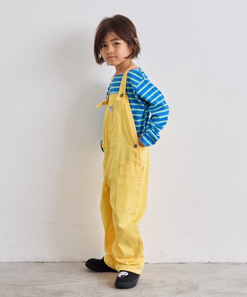 MARKEY'S(マーキーズ)の「ツイルオーバーオール(サロペット/オーバーオール・キッズ・イエロー/ピンク/ブラウン・80/90/95/100/110/120/130/140/150)」の8枚目の写真