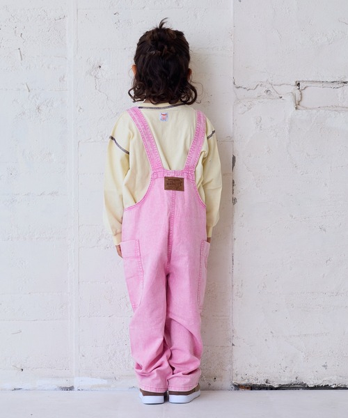 MARKEY'S(マーキーズ)の「ツイルオーバーオール(サロペット/オーバーオール・キッズ・イエロー/ピンク/ブラウン・80/90/95/100/110/120/130/140/150)」の16枚目の写真