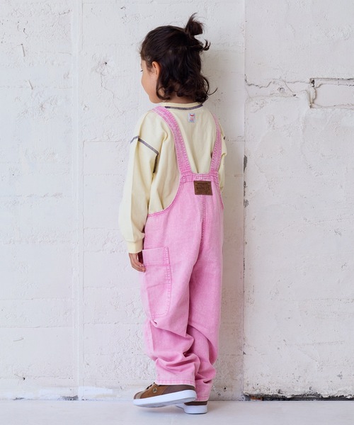MARKEY'S(マーキーズ)の「ツイルオーバーオール(サロペット/オーバーオール・キッズ・イエロー/ピンク/ブラウン・80/90/95/100/110/120/130/140/150)」の17枚目の写真