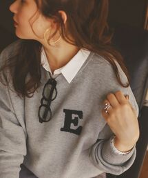 《手洗い可能》サガラ刺繍クループルオーバー