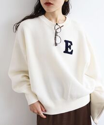 le.coeur blanc | サガラ刺繍クループルオーバー(ニット/セーター)