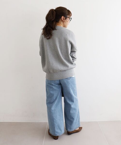 le.coeur blanc（ルクールブラン）の「《手洗い可能》サガラ刺繍クループルオーバー（ニット/セーター・レディース・レッド/ネイビー/キャメル/グレー/アイボリー・38）」の8枚目の写真