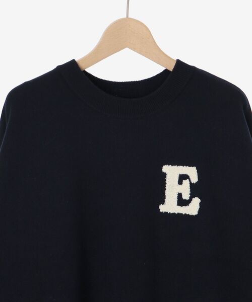 le.coeur blanc（ルクールブラン）の「《手洗い可能》サガラ刺繍クループルオーバー（ニット/セーター・レディース・レッド/ネイビー/キャメル/グレー/アイボリー・38）」の21枚目の写真