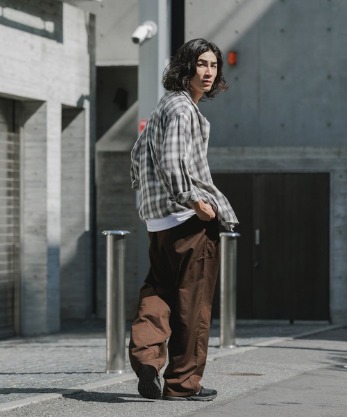 Gramicci(グラミチ)の「Gramicci/グラミチ T/C TWILL WIDE PANT ワイドパンツ(その他パンツ・メンズ・ベージュ/グレイッシュベージュ/チャコール/ブラック/ダークブラウン・XL/L/M)」の7枚目の写真