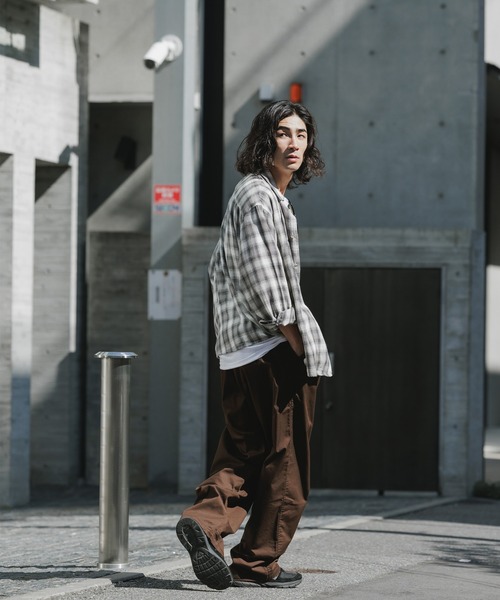 Gramicci(グラミチ)の「Gramicci/グラミチ T/C TWILL WIDE PANT ワイドパンツ(その他パンツ・メンズ・ベージュ/グレイッシュベージュ/チャコール/ブラック/ダークブラウン・XL/L/M)」の8枚目の写真