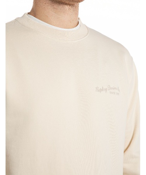 REPLAY（リプレイ）の「オーガニックコットンフリース（スウェット・メンズ・ブラック/アイボリー・SMALL/MEDIUM/LARGE/X-LARGE）」の4枚目の写真
