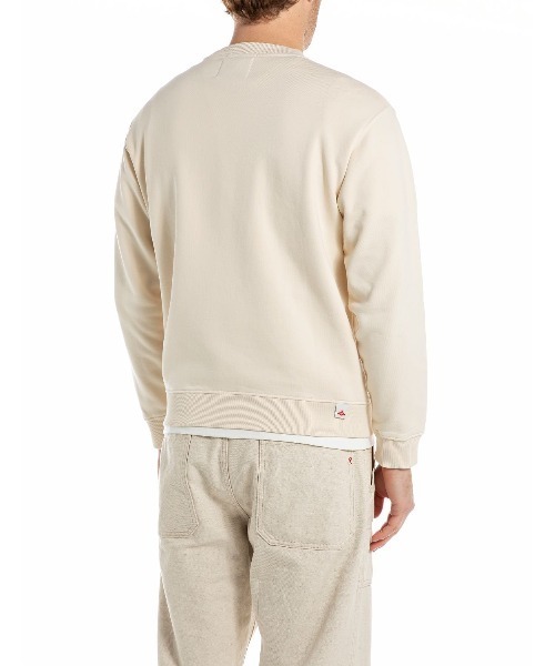 REPLAY（リプレイ）の「オーガニックコットンフリース（スウェット・メンズ・ブラック/アイボリー・SMALL/MEDIUM/LARGE/X-LARGE）」の5枚目の写真