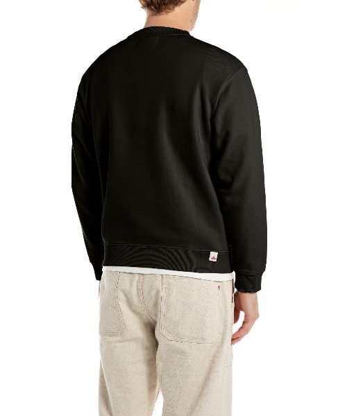 REPLAY（リプレイ）の「オーガニックコットンフリース（スウェット・メンズ・ブラック/アイボリー・SMALL/MEDIUM/LARGE/X-LARGE）」の6枚目の写真