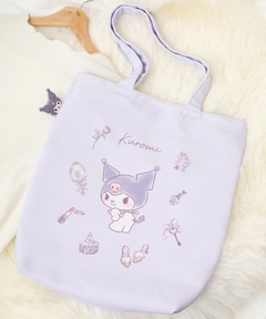 Maison de FLEUR いちご新聞　フリルトートバッグ　サンリオ　白 いちご新聞 フリルトートバッグ（トートバッグ）｜sanrio