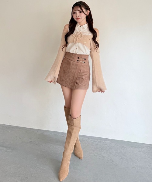 シャツレイヤードシャギーニット(ニット/セーター)|NOMAE(ノーマエ シャツレイヤードシャギーニット(ニット/セーター)|NOMAE(ノーマエ