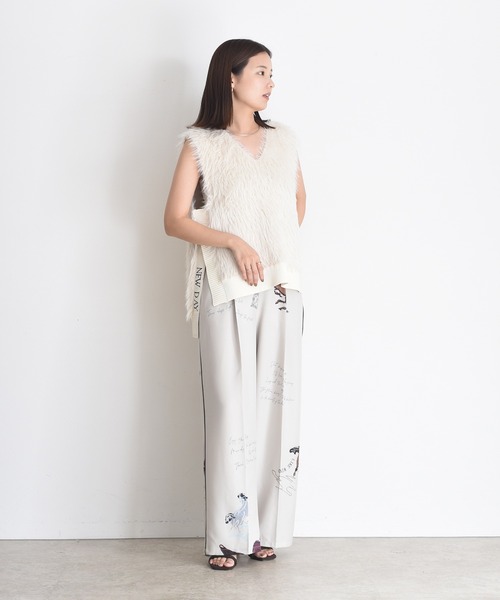 サイド刺繍テープシャギーベスト Eimee Law│Eimee Law & LHELBIE 公式