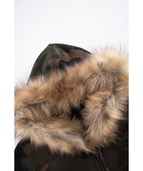 ジップフーディ｜Faux Fur Cross Zip Hoodie｜SUPPLIER（パーカー